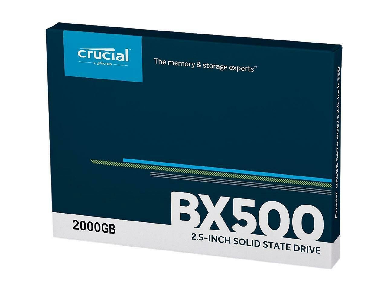 Crucial 2TB SSD BX500 3D NAND SATA III 