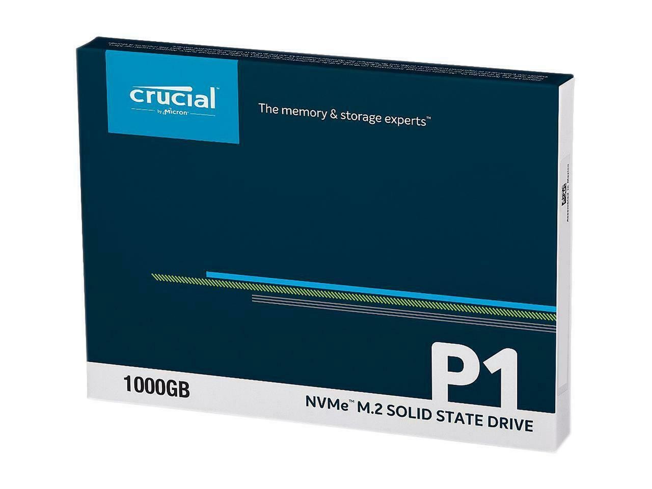 Crucial 1TB SSD NVMe PCIe M.2 2280 3D NAND