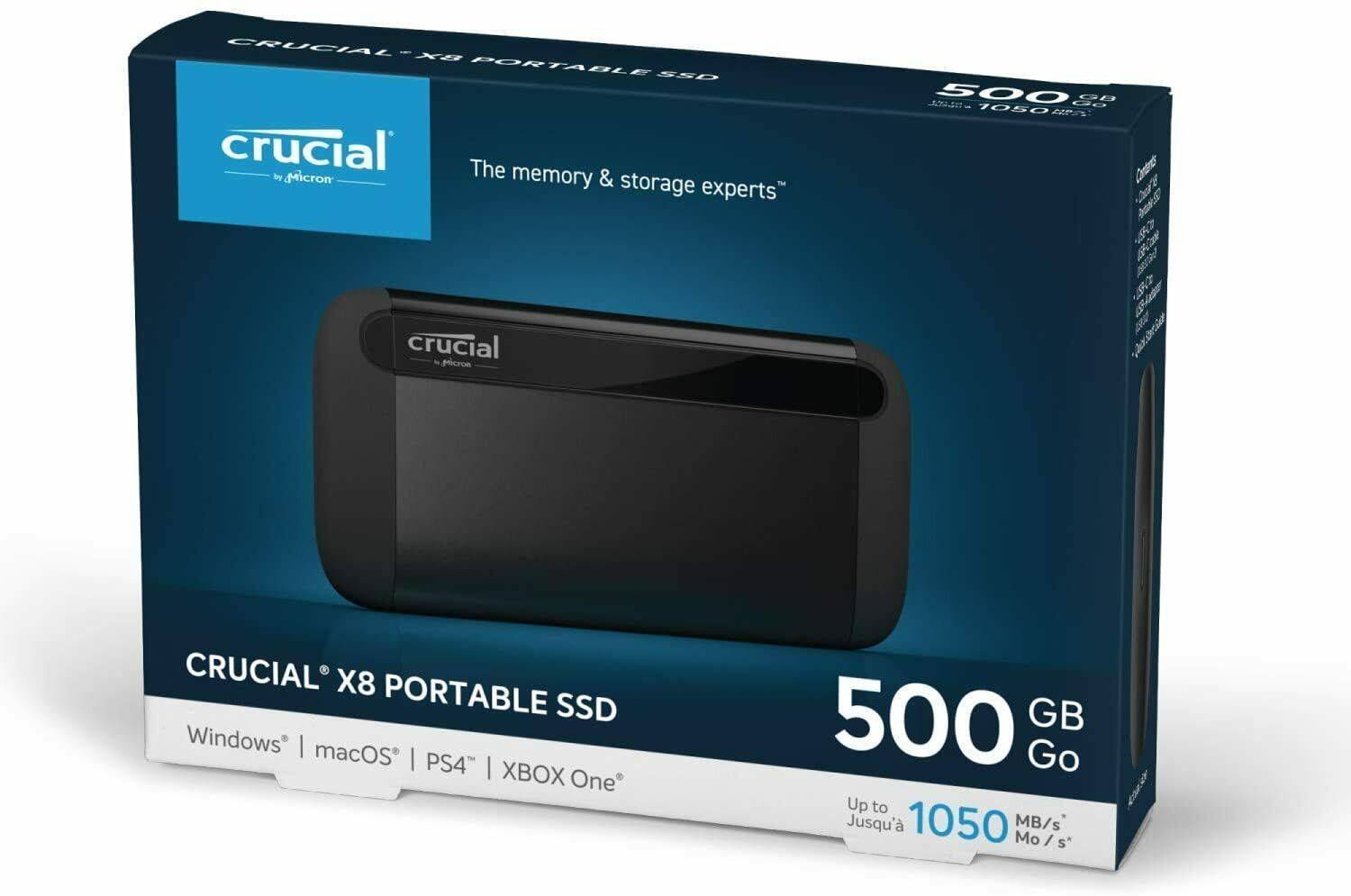 CRUCIAL 500GB X8 Portable SSD 
