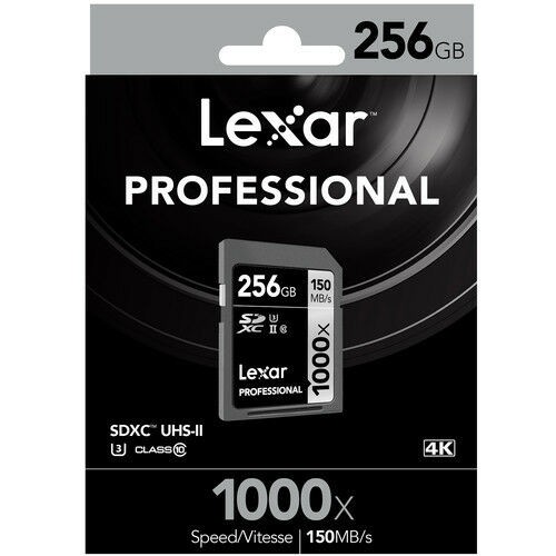 Lexar 256GB Professional 1000x SDXC Card