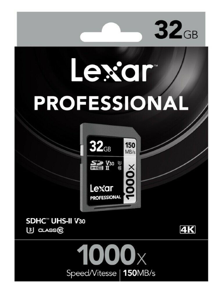 Lexar 32GB Professional 1000x SDHC Card