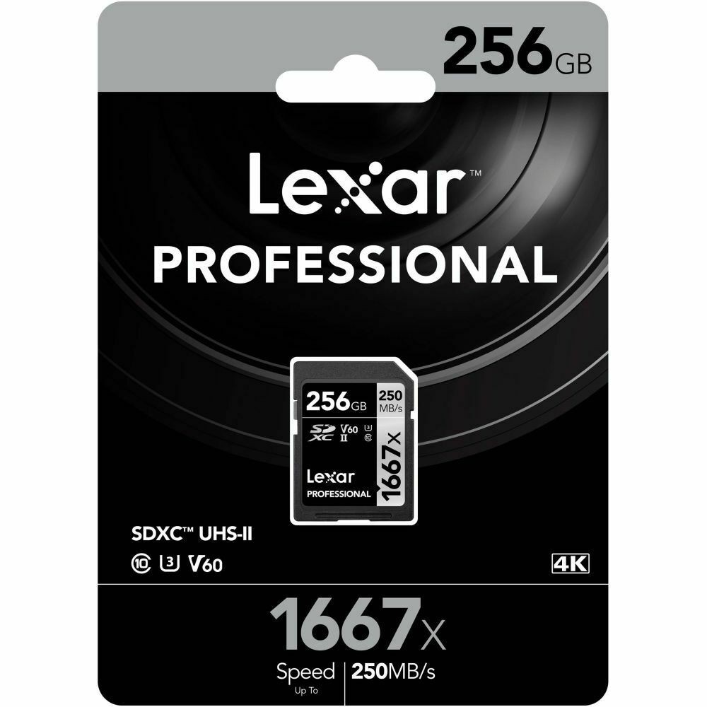 Lexar 256GB Professional 1667x SDXC Card UHS-II V30