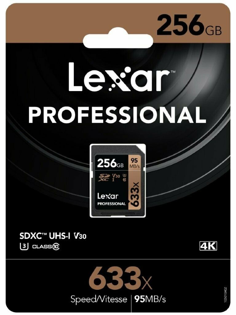 Lexar 256GB Professional 633x SDXC Card