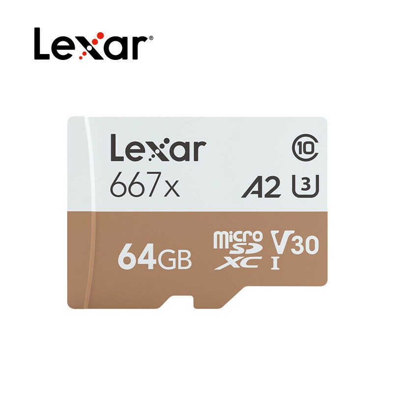 Lexar 64GB Professional 667x Micro SDHC Card 100MB/s