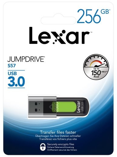 Lexar 256GB JumpDrive S57 USB3.0 USB Drive