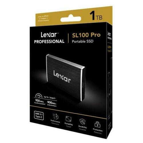 Lexar 1TB Portable SSD SL100 Pro USB 3.1 Type-C