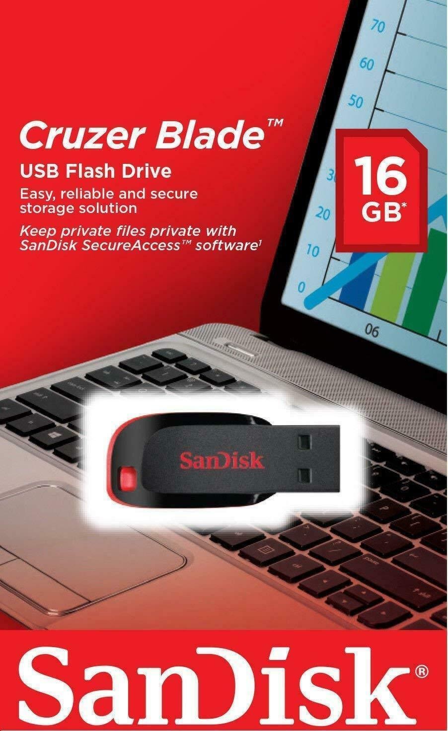 Sandisk 16GB Cruzer Blade USB Drive
