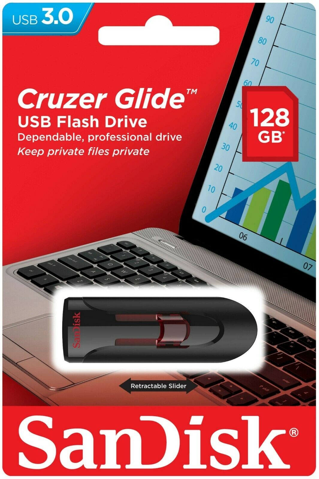 Sandisk 128GB Cruzer Glide USB Flash Drive