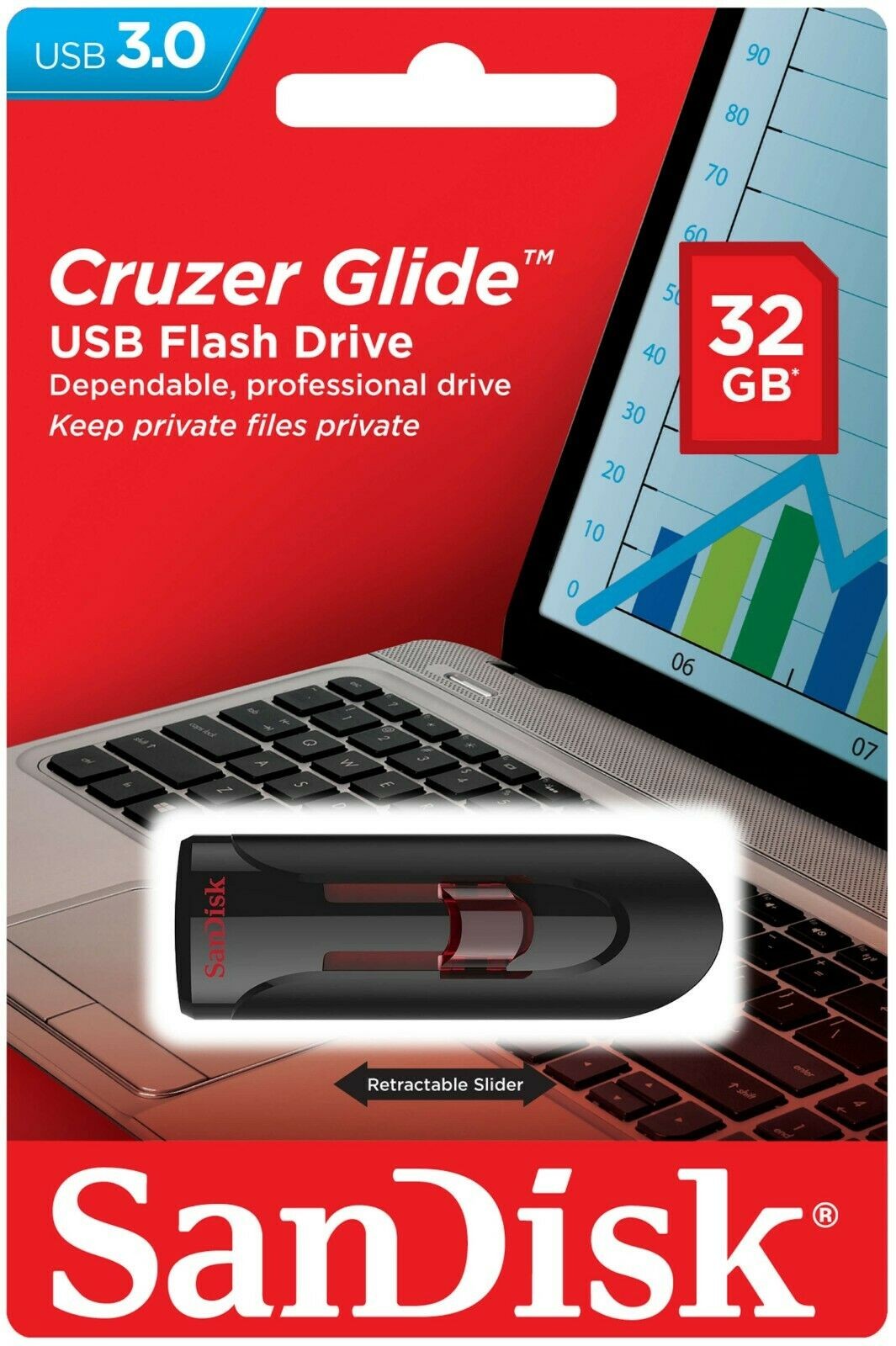 Sandisk 32GB Cruzer Glide USB Flash Drive