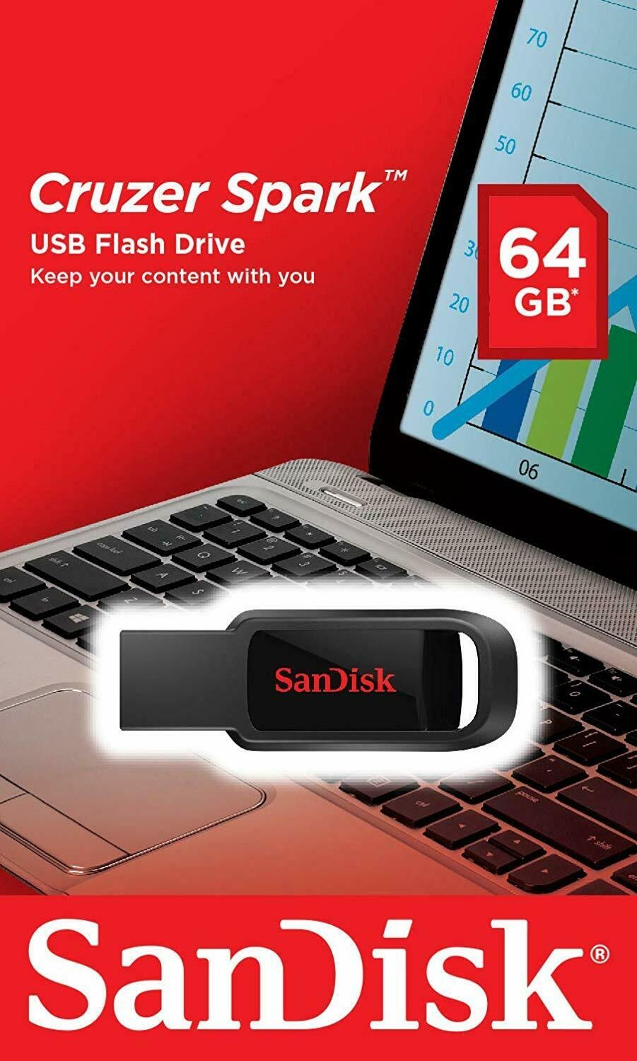 Sandisk 64GB Cruzer Spark USB Drive