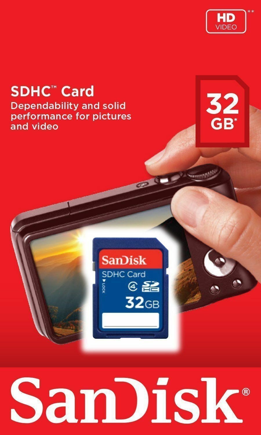 Sandisk 32GB SDHC Class 4