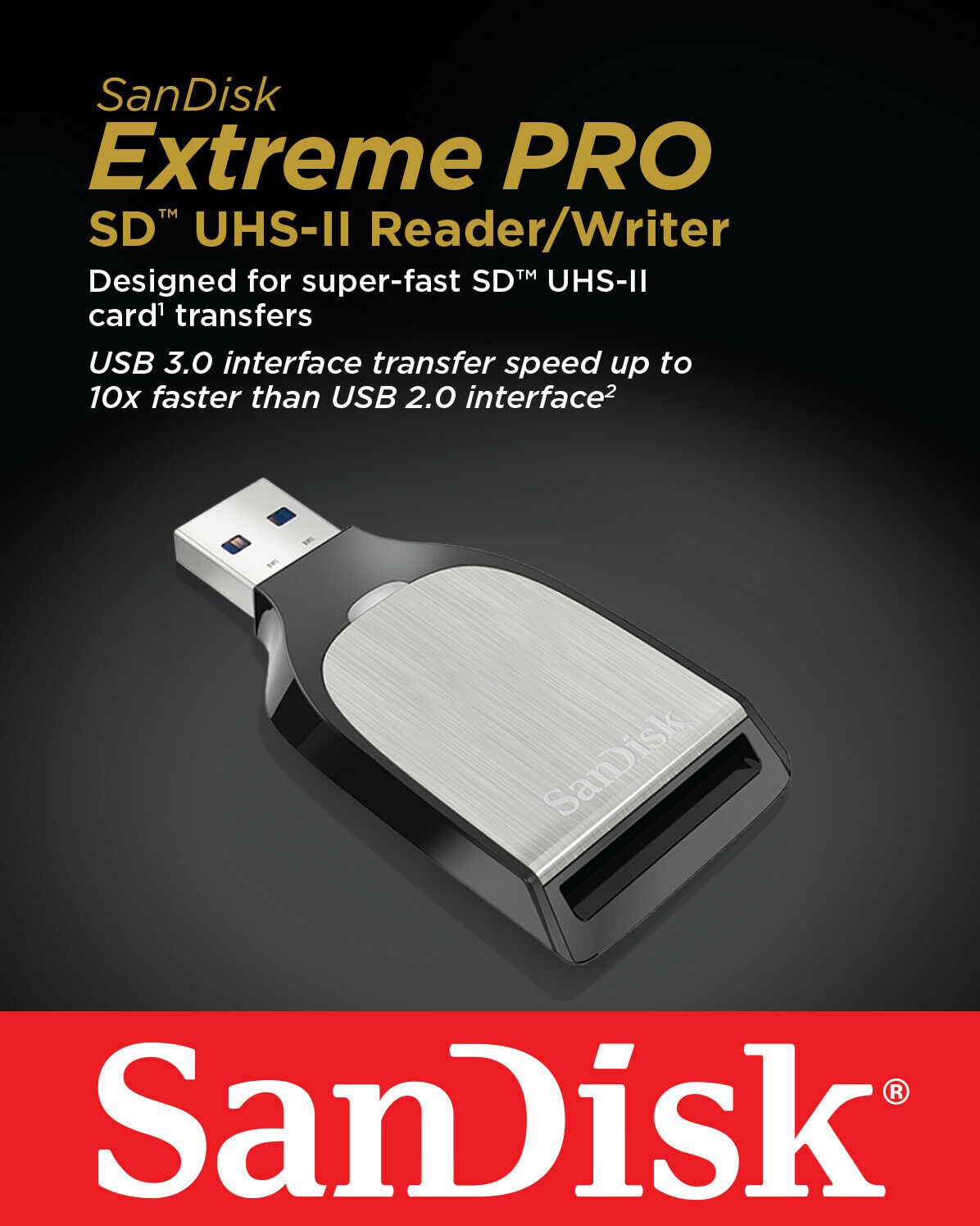Sandisk Extreme Pro USB3.0 SD UHS-II Card Reader/Writer