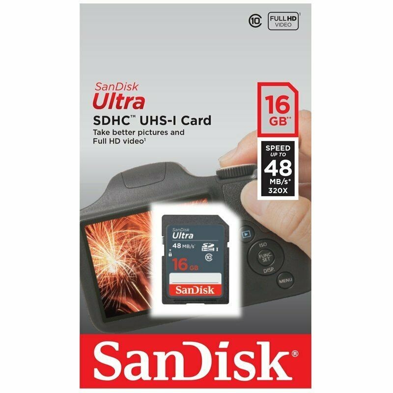 Sandisk 16GB Ultra SDHC 48MB/s