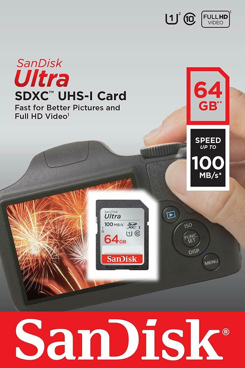 Sandisk 64GB Ultra SDXC C10 90MB/s