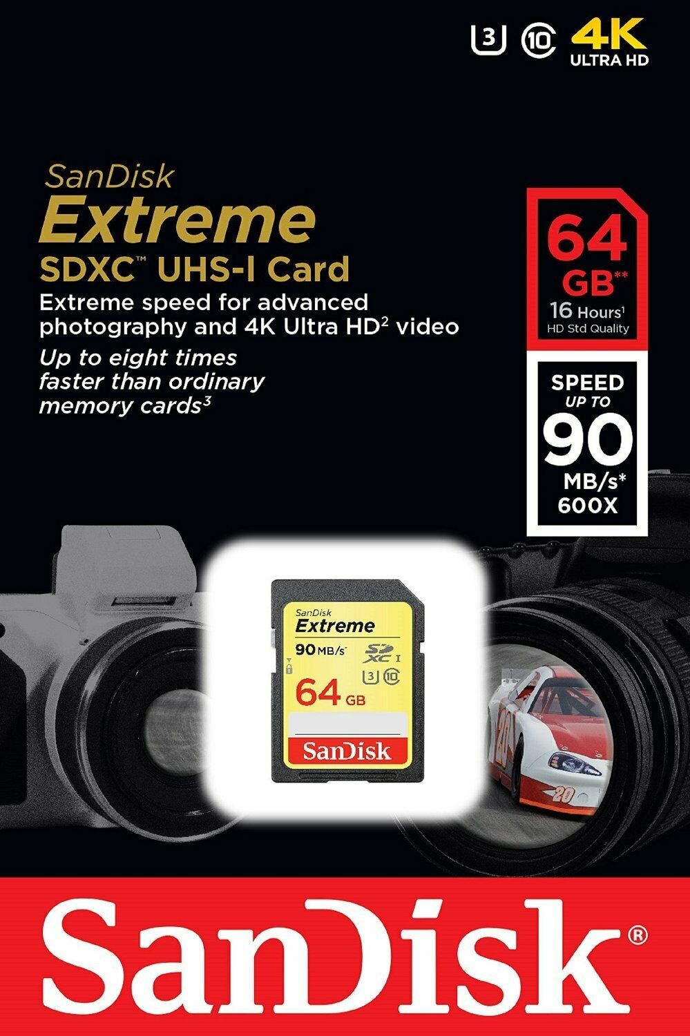 Sandisk 64GB Extreme SDXC 150MB/s 4K V30