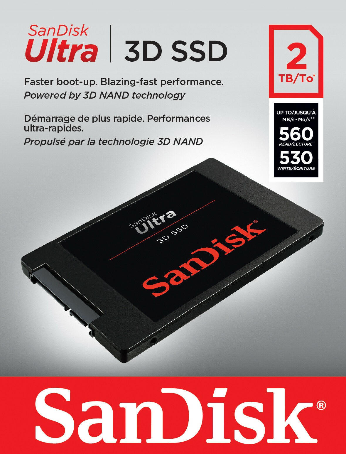 Sandisk 2TB Ultra 3D SSD 2.5" Internal