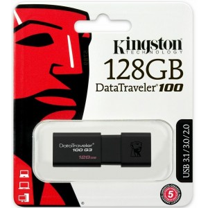 Kingston 128GB DT100G3 USB3.0 USB Drive