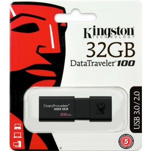 Kingston 32GB DT100G3 USB3.0 USB Drive