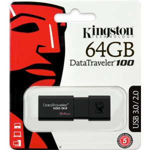 Kingston 64GB DT100G3 USB3.0 USB Drive