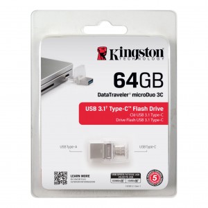 Kingston 64GB MicroDuo USB3.0 USB OTG TYPE C