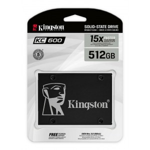 Kingston 512GB SSD KC600 SATA III 3D TLC