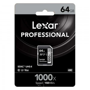 Lexar 64GB Professional 1000x SDXC Card