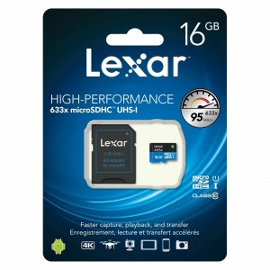 Lexar 16GB High Performance 633x Micro SDHC Card 95MB/s
