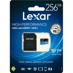 Lexar 256GB High Performance 633x Micro SDXC Card 95MB/s