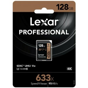 Lexar 128GB Professional 633x SDXC Card