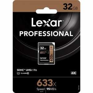Lexar 32GB Professional 633x SDHC Card