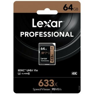 Lexar 64GB 633x Professional SDXC Card