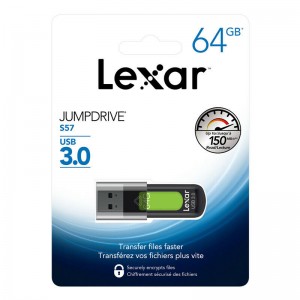 Lexar 64GB JumpDrive S57 USB3.0 USB Drive
