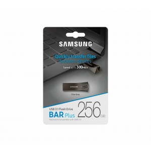 SAMSUNG 256GB USB 3.1 USB Drive Bar Plus (Titan Gray)
