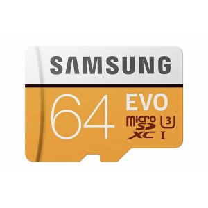 SAMSUNG 64GB EVO Micro SDXC Class10