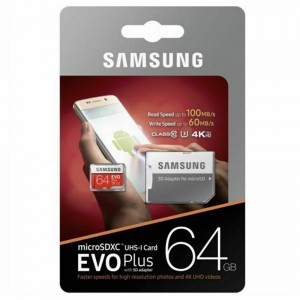 SAMSUNG 64GB EVO Plus Micro SDXC Class 10