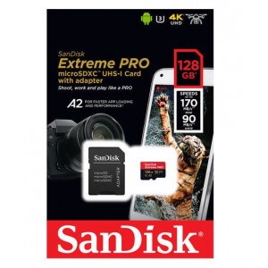 Sandisk 128GB Extreme Pro Micro SDXC V30 4K 170MB/s