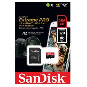 Sandisk 256GB Extreme Pro Micro SDXC V30 4K 170MB/s