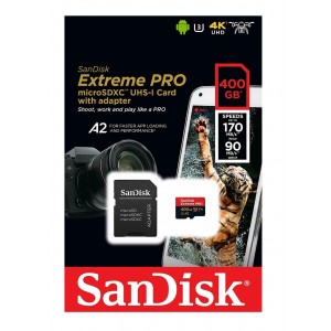 Sandisk 400GB Extreme Pro Micro SDXC V30 4K 170MB/s