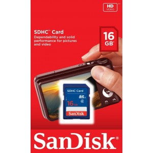 Sandisk 16GB SDHC Class 4