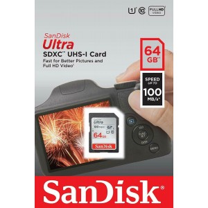 Sandisk 64GB Ultra SDXC C10 90MB/s