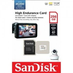 Sandisk 256GB High Endurance Micro SDXC Video Montoring