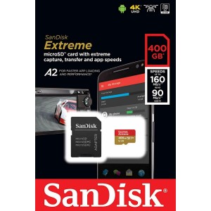 Sandisk 400GB Extreme Micro SDXC V30 A2 U3 4K