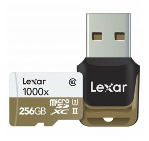 Lexar 256GB Professional 1000x Micro SDXC with USB3.0 Card Reader 150MB/s